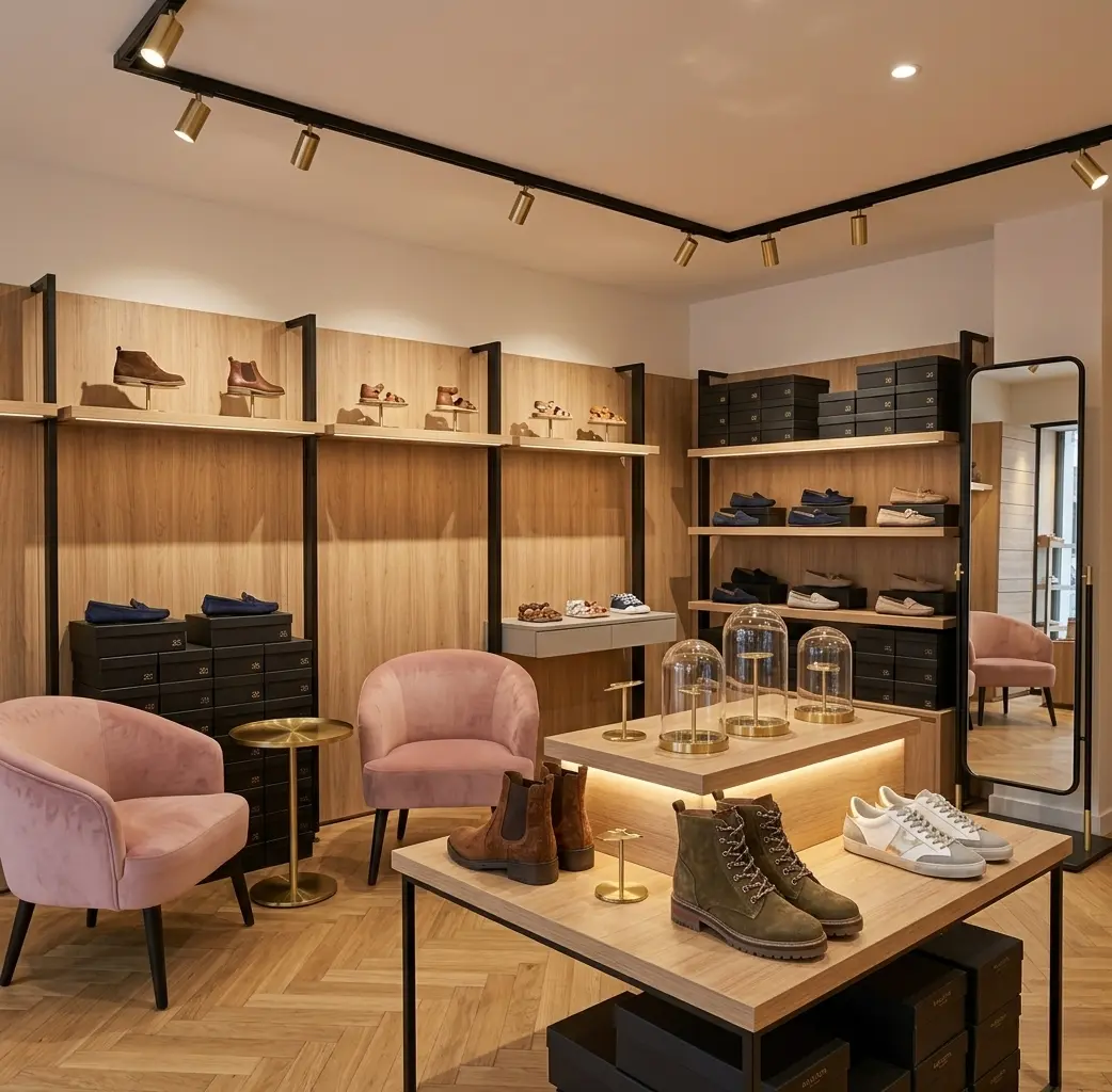 Intérieur de boutique de chaussures à Ruelle-sur-Touvre chez Au Soulier d’Aur