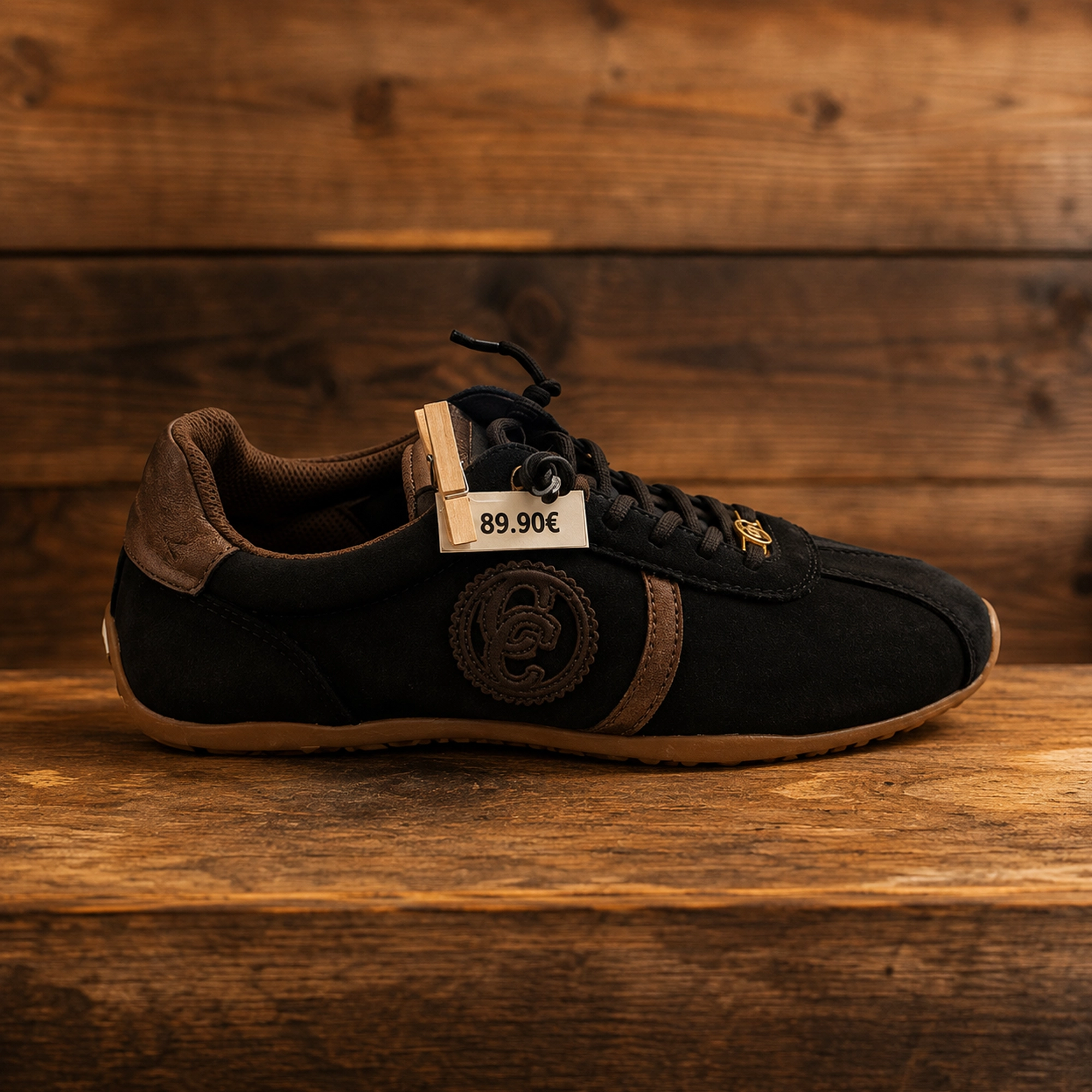 Basket femme noire et marron de la nouvelle collection