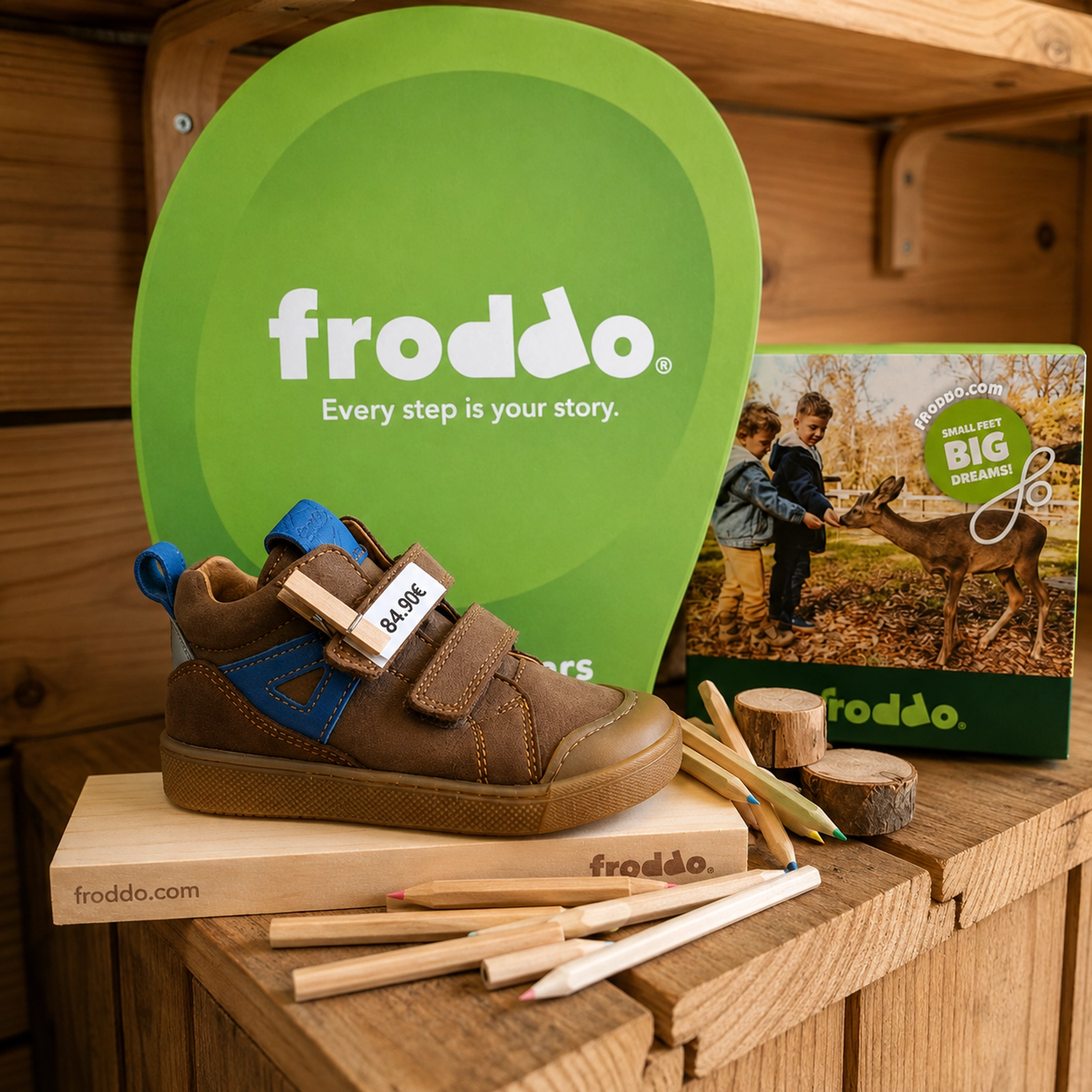 Bottillon enfant Froddo marron et bleu de la nouvelle collection